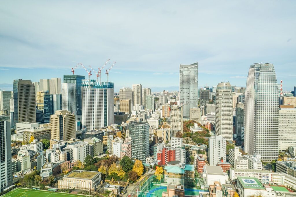 從東京塔眺望的景色